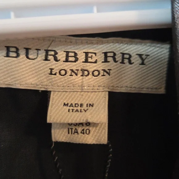 Burberry gunmetal fitted dress Sz 6 - Picture 10 of 16